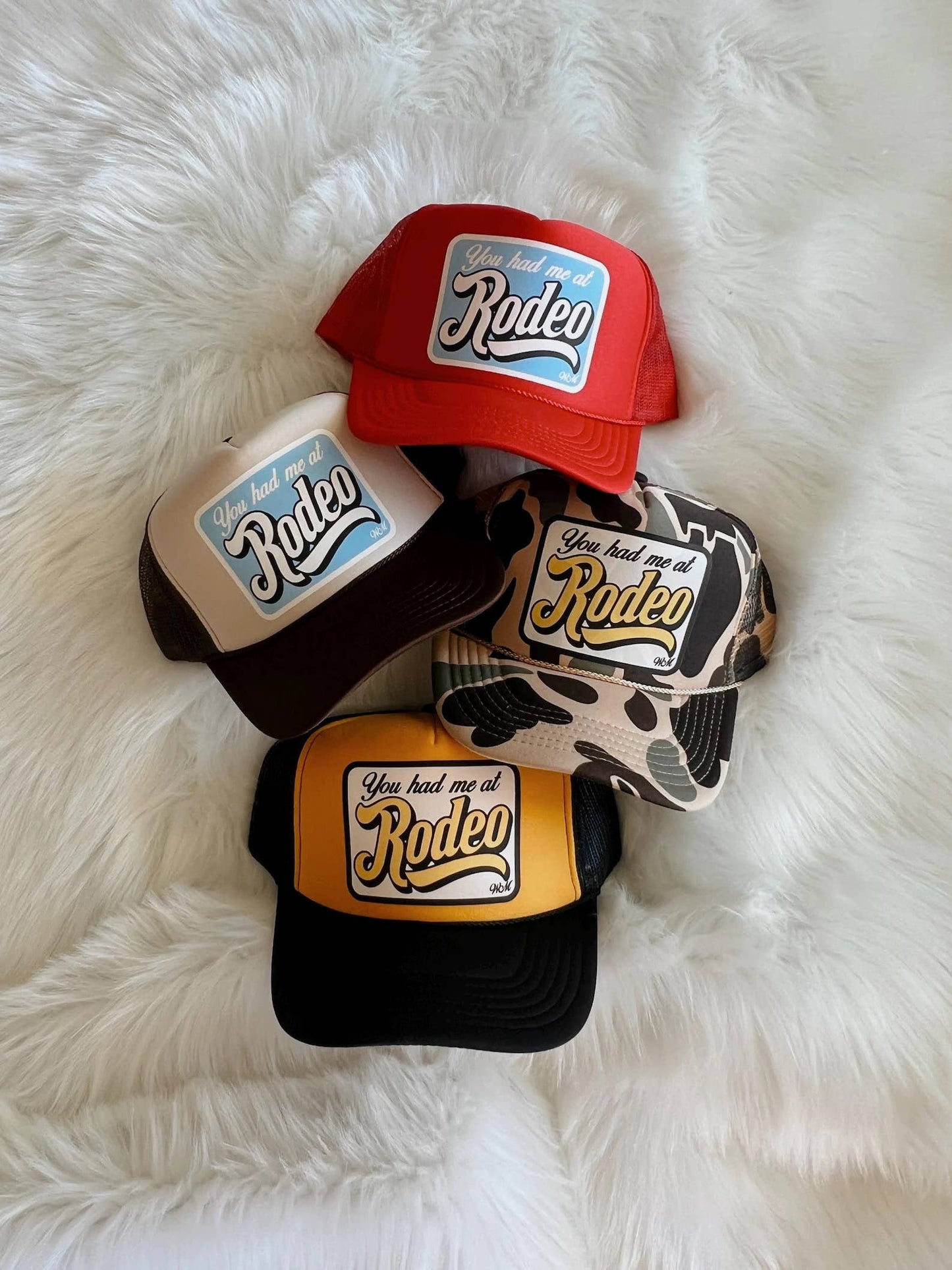 You Had Me At Rodeo Trucker Hat: Teal