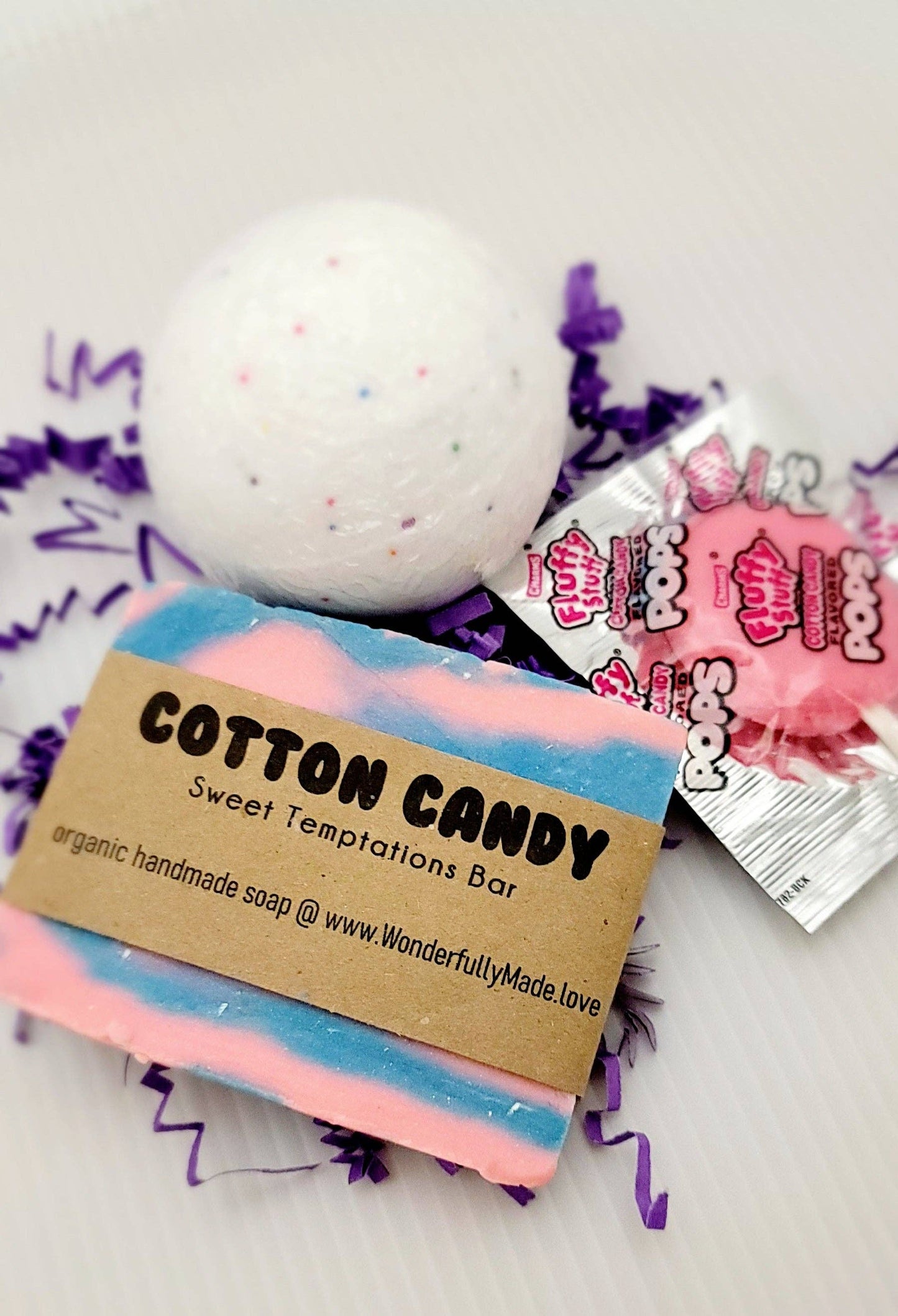 All Natural | Handmade Luxury Spa Gift Bundle | Cotton Candy Lollipop Scent