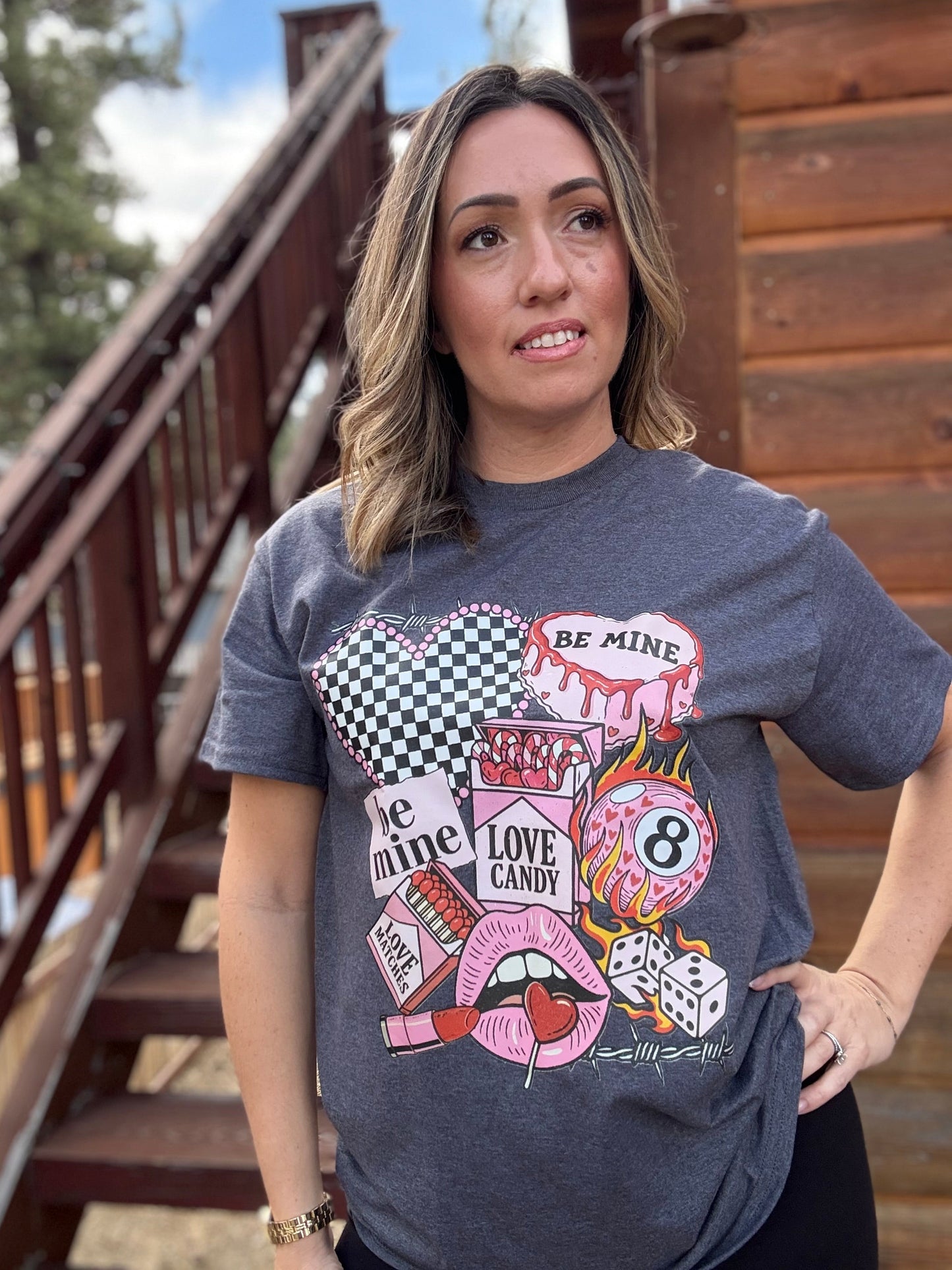 Valentines 8ball tshirt