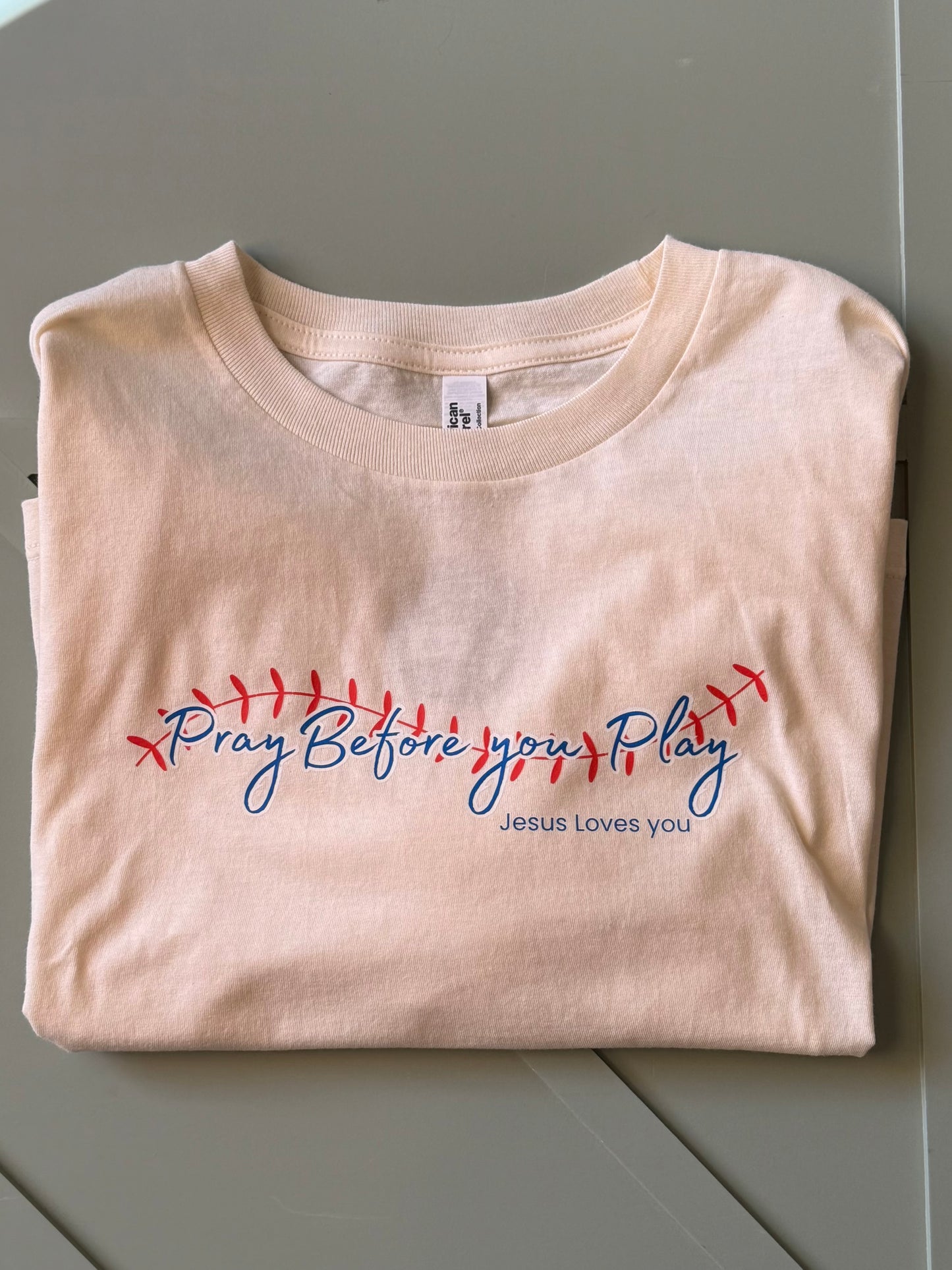 Pray before you play- Box shirt