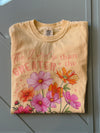 The Lord is Greater than the Giants- wildflowers Graphic tee