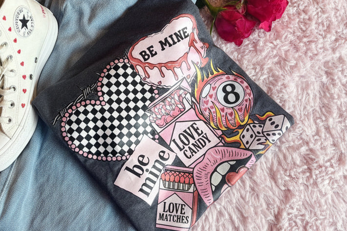 Valentines 8ball tshirt