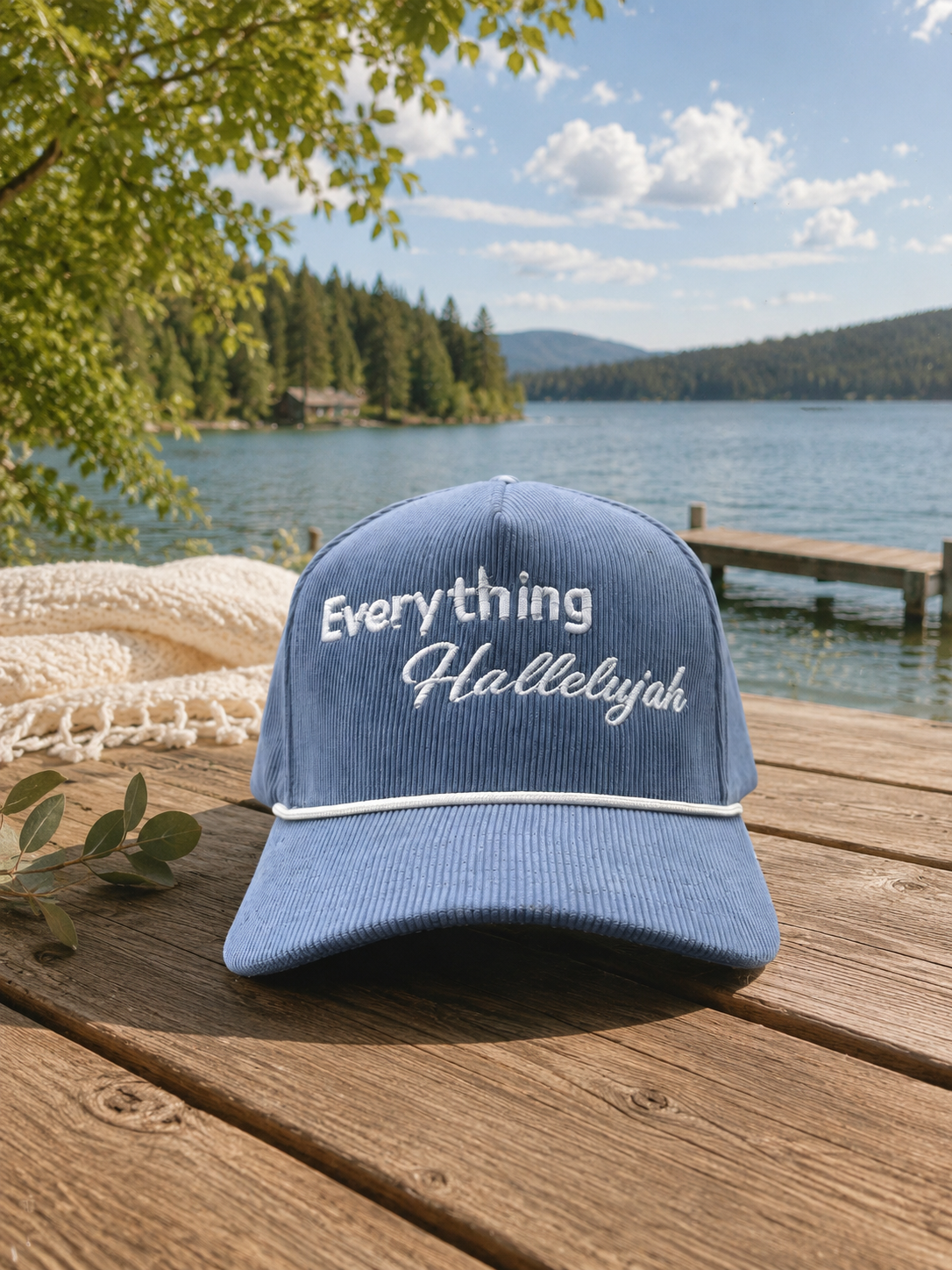 Everything Hallelujah corduroy hat