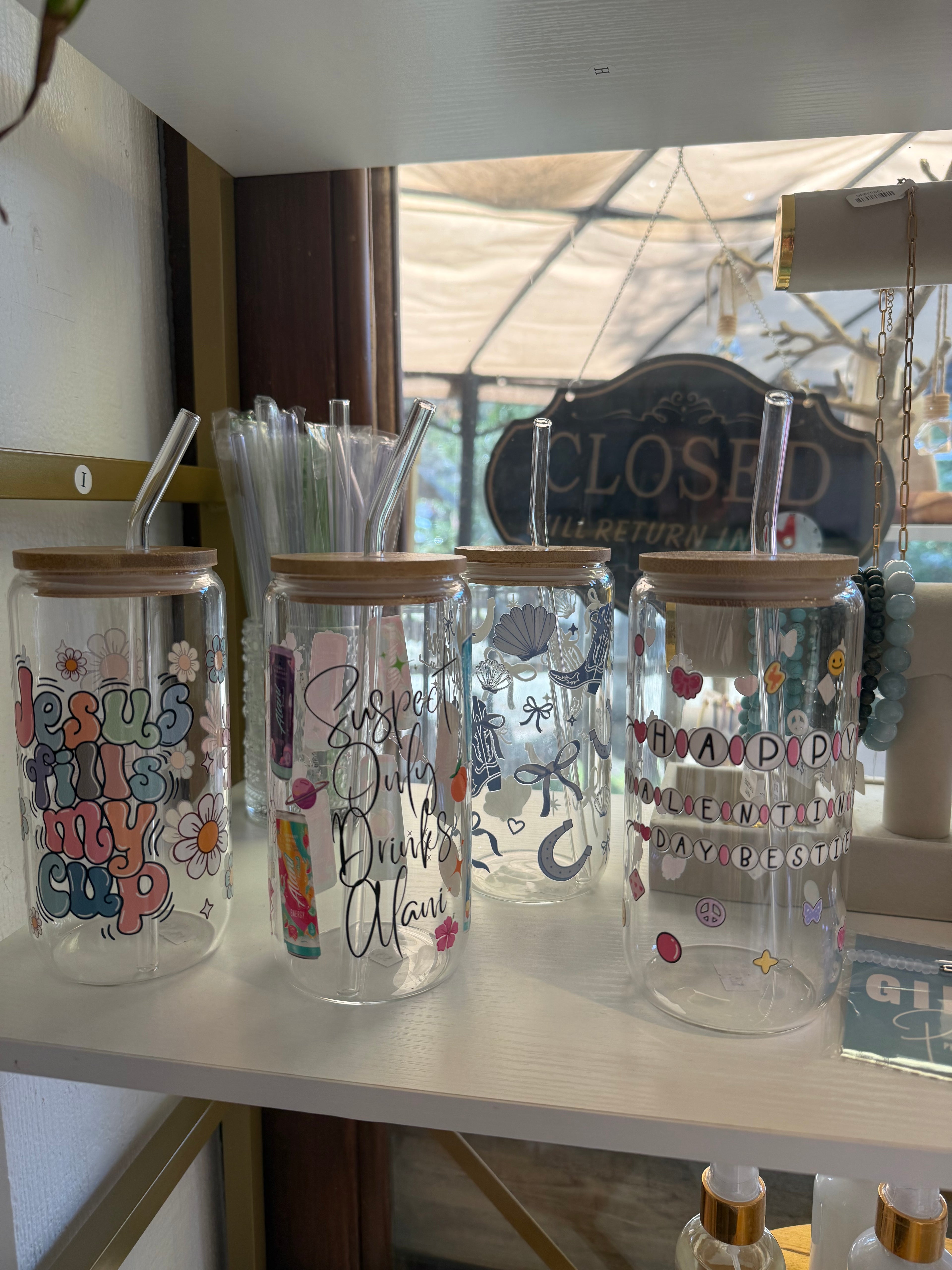 Glass 16 oz Cup