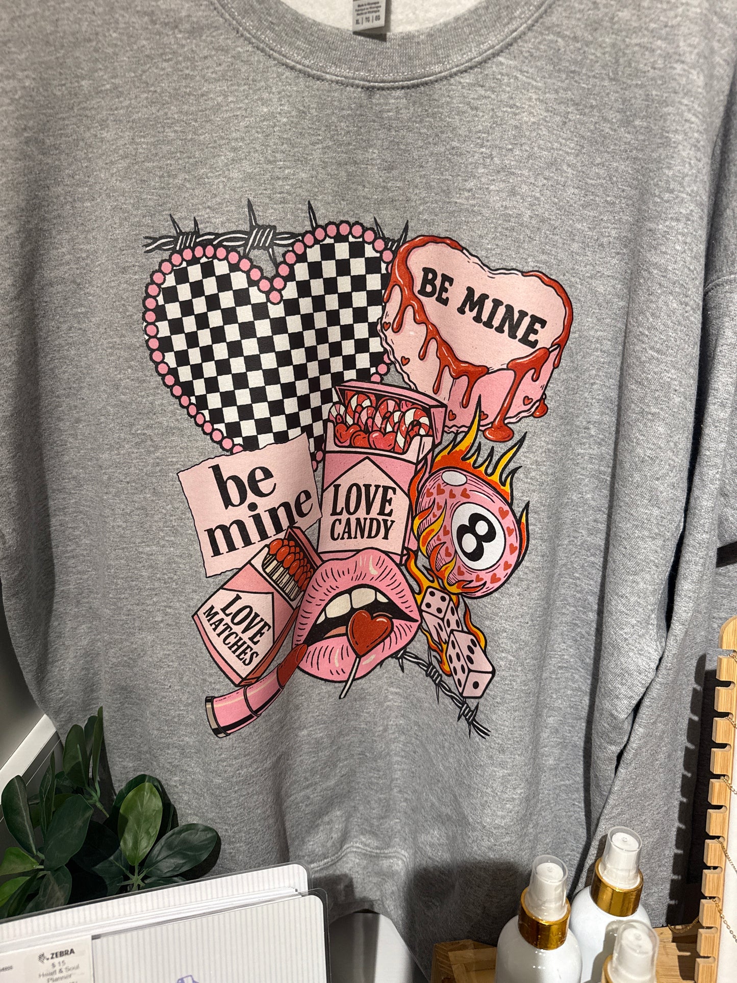 VALENTINES 8 ball Crewneck