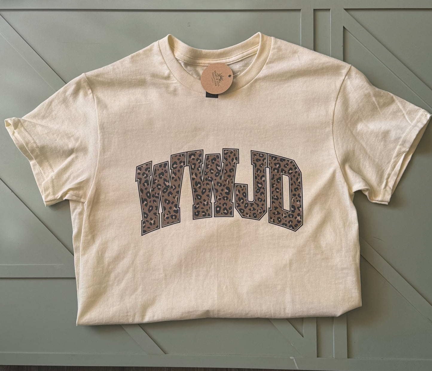WWJD Leopard Tee