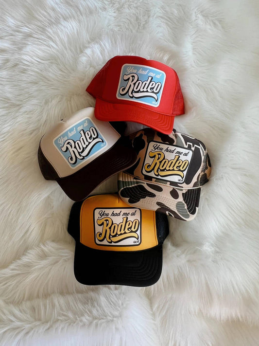 You Had Me At Rodeo Trucker Hat: Teal